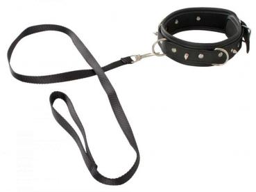 Collar and leash in a set